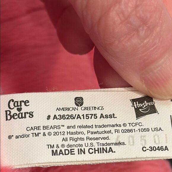 American Greetings -Hasbro - Care Bears- Pink Love a Lot Care Bear 13” Plush Toy - Picture 9 of 10